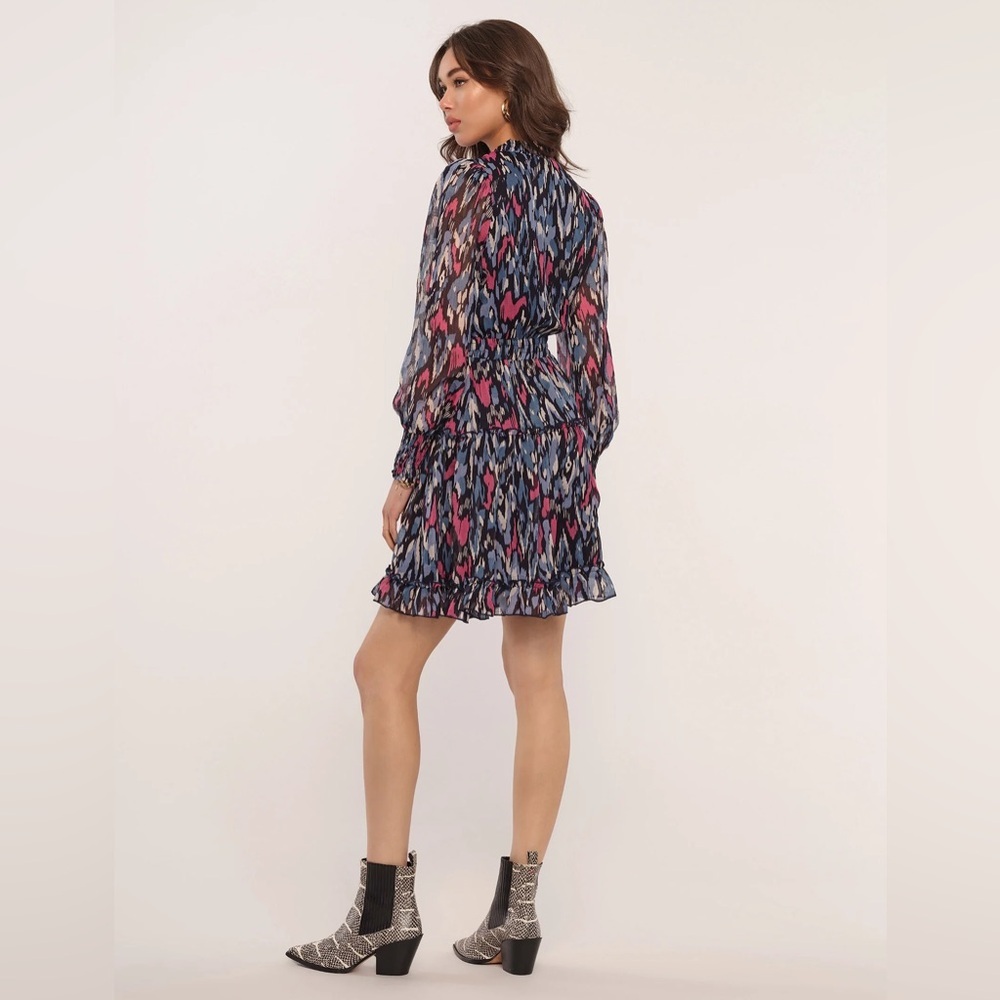 NWT Heartloom Celeste Vibrant Flutter Ruffle Long Sleeve Dress from Revolve